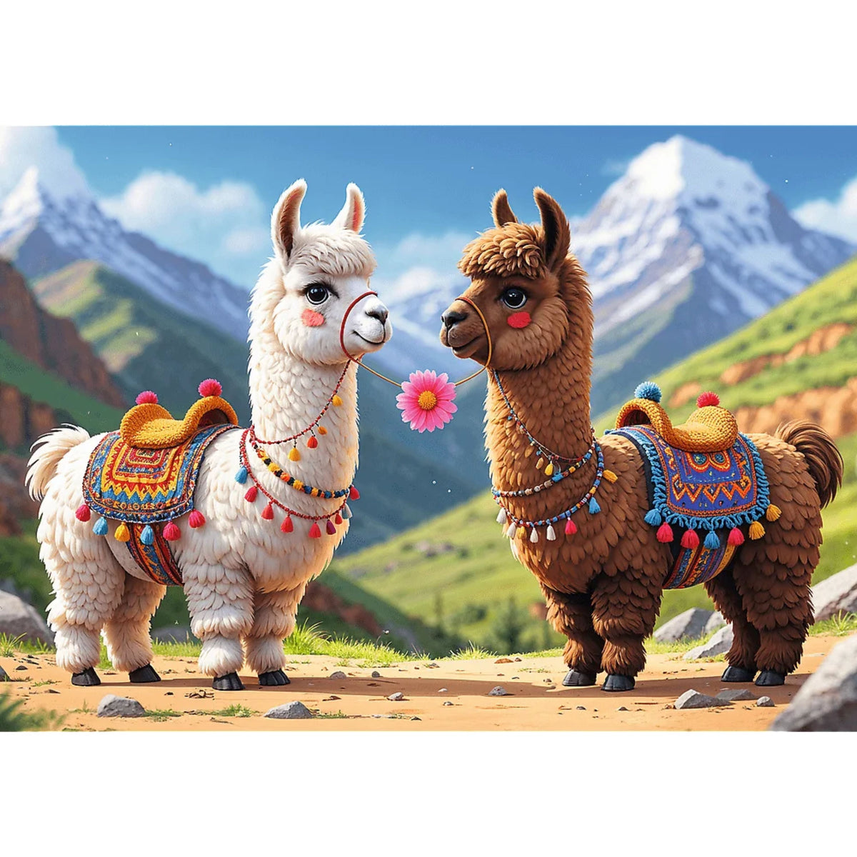 Kids ik Laurel - Colorful Llamas 200 Piece Puzzle