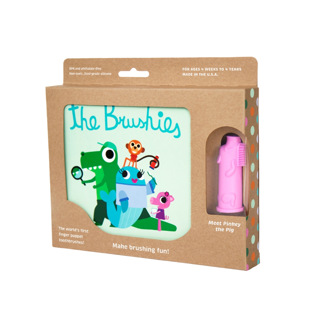 Pinkey The Pig Brushie And Book