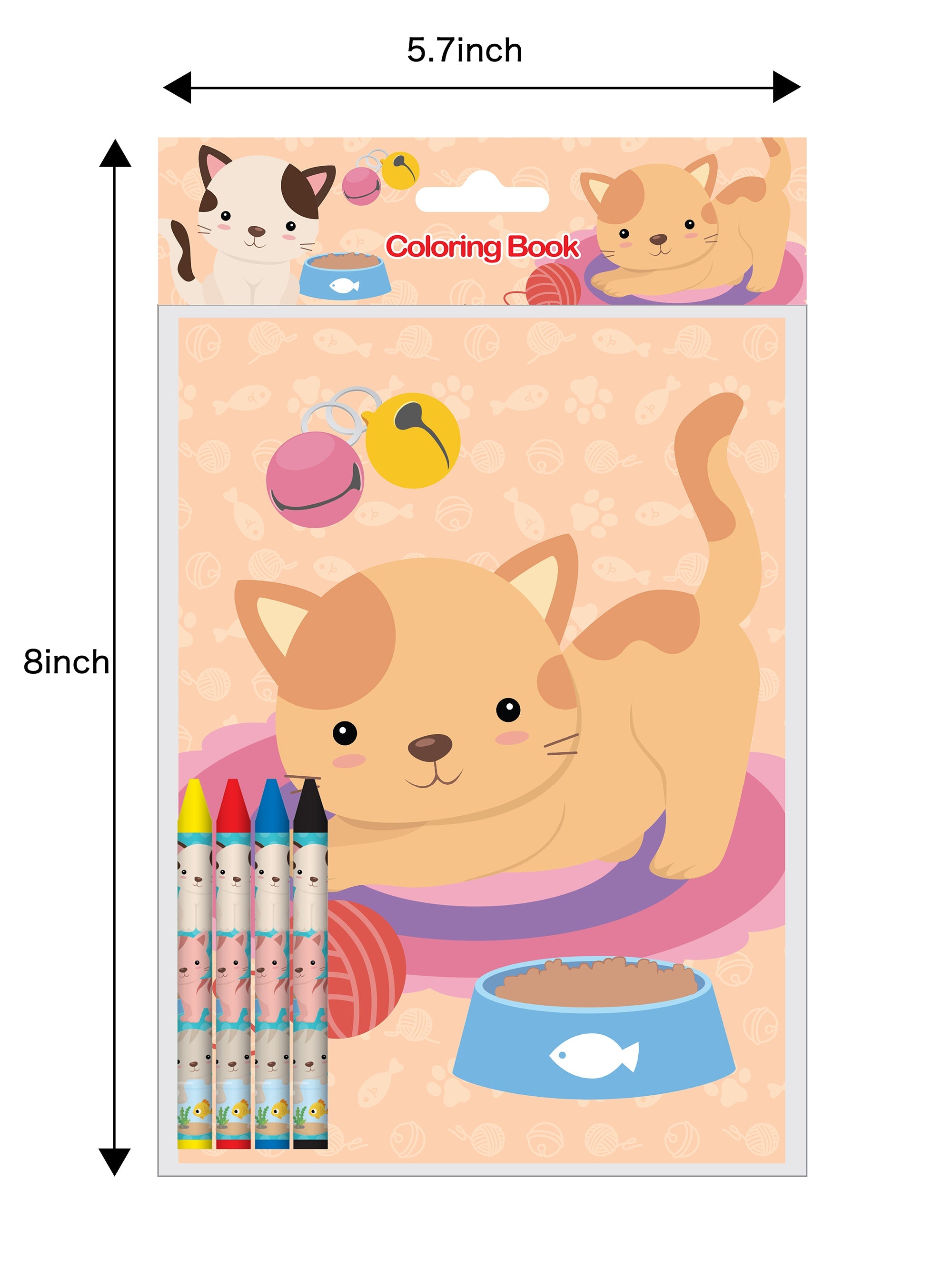 Cats Coloring Books - Set Of 6 Or 12