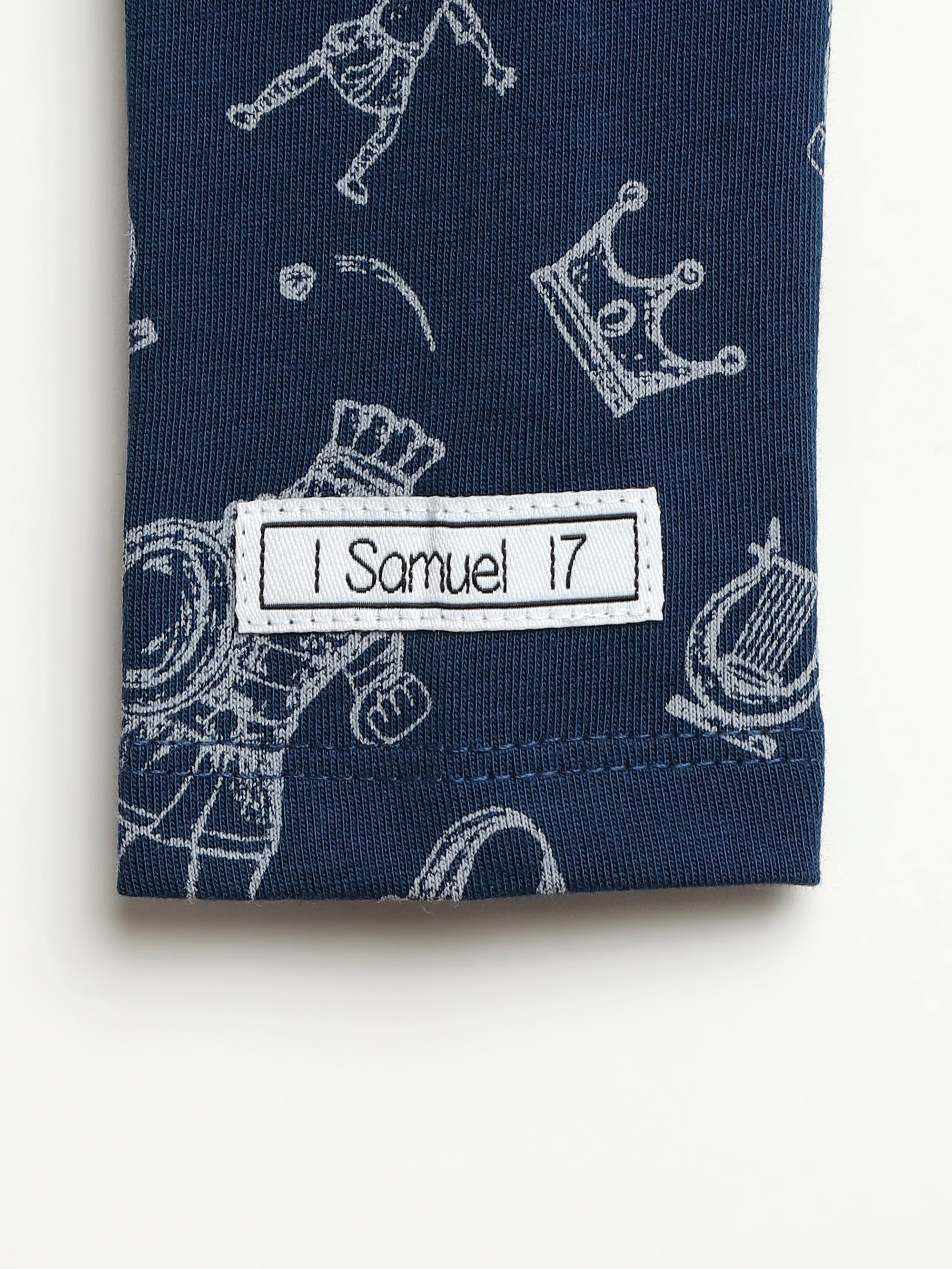 David & Goliath Sailor Blue Long Sleeve Bodysuit Cotton