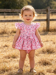 Mommy & Me Baby Girls Romper-spring Floral Print