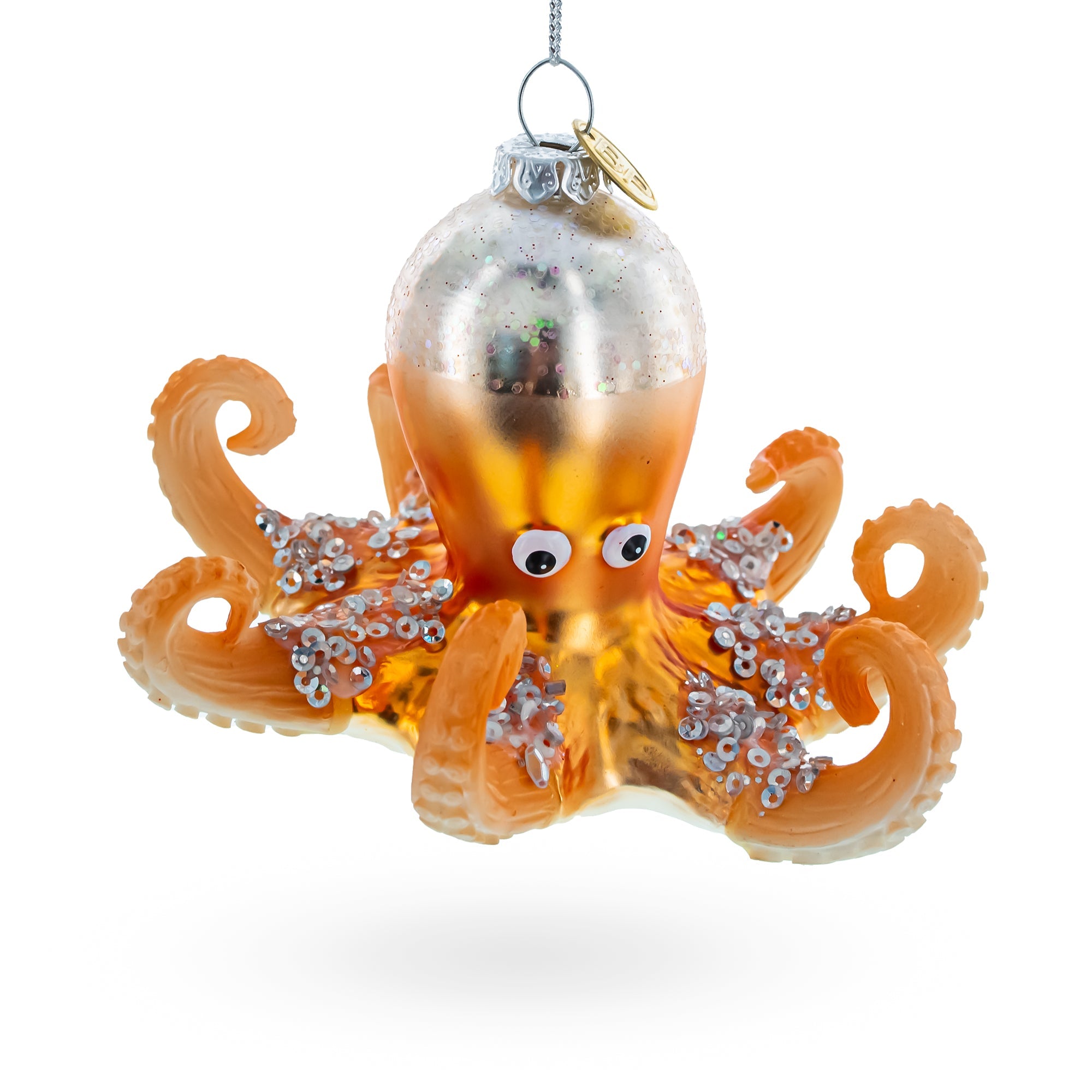 Bright Octopus - Blown Glass Christmas Ornament