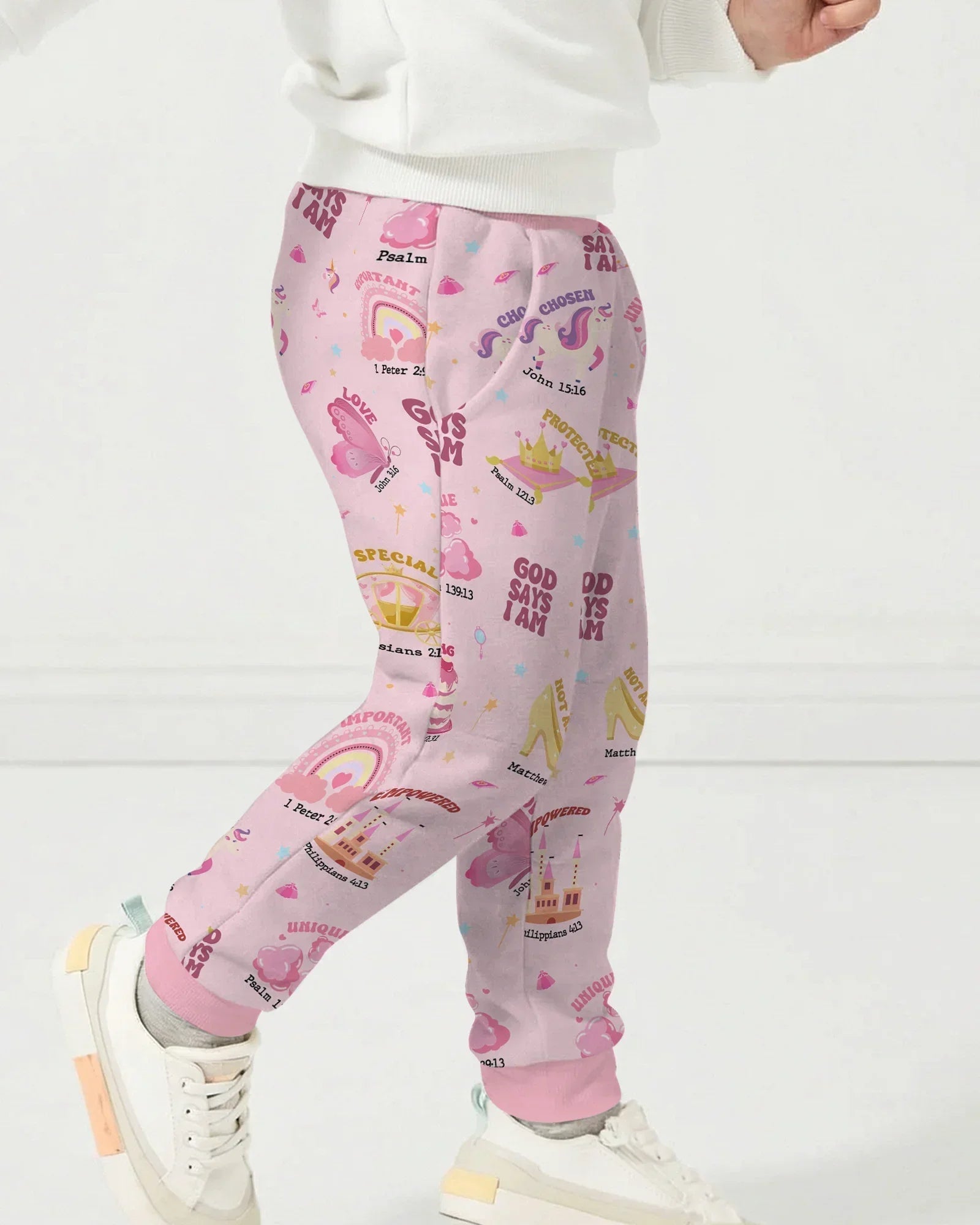 God Says I Am Girl Bamboo Jogger