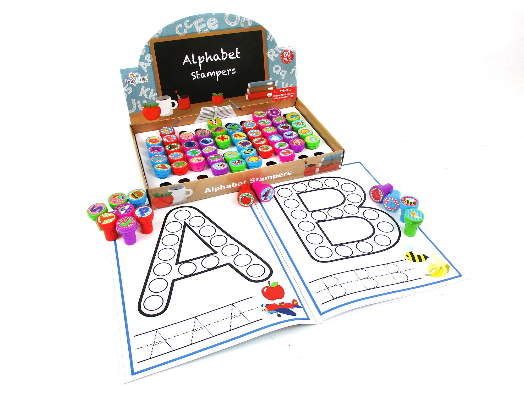 Alphabet Assorted Stampers For Kids With Free Activity Book