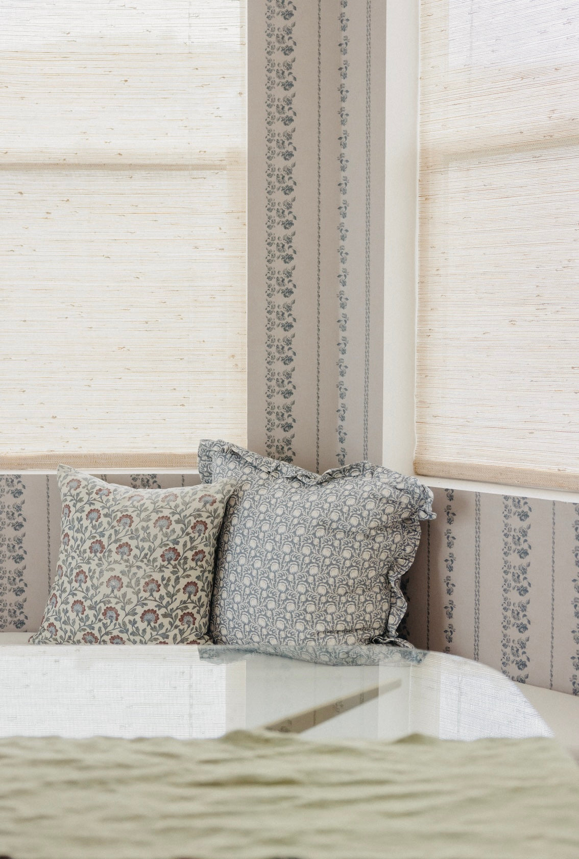Roselle Stripe Wallpaper By Safari Natalia X Taddy Mikelaites