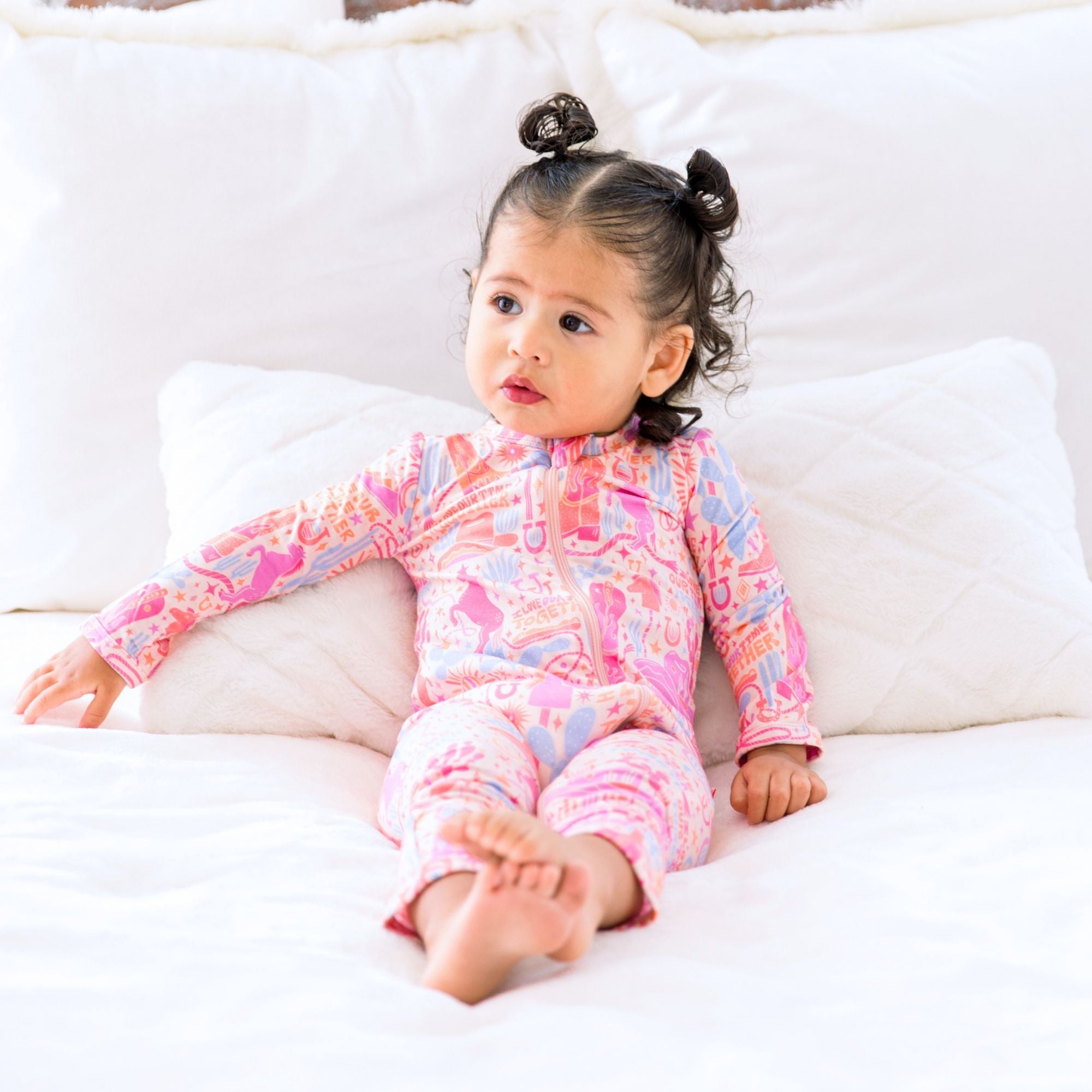 The Second-skin Footless Romper | Saddle Up | "i Love Our Time Together"