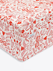 No Greater Love Pink Bedsheet Bamboo