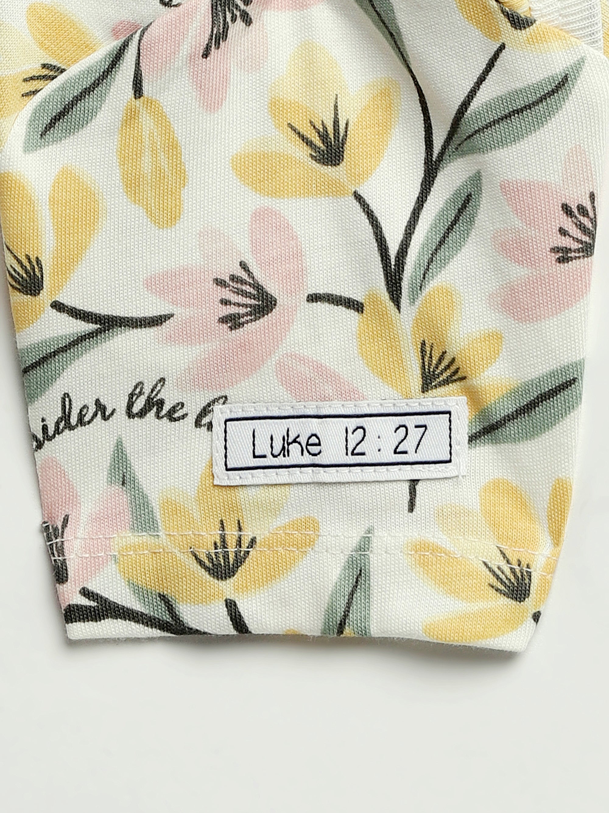 Consider The Lilies Short Sleeve Bodysuit Cotton