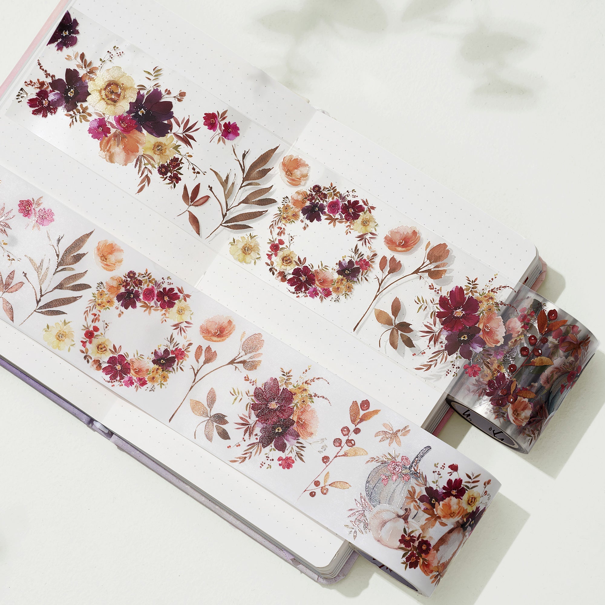 Autumn Rose Wide Washi / PET Tape by The Washi Tape Shop