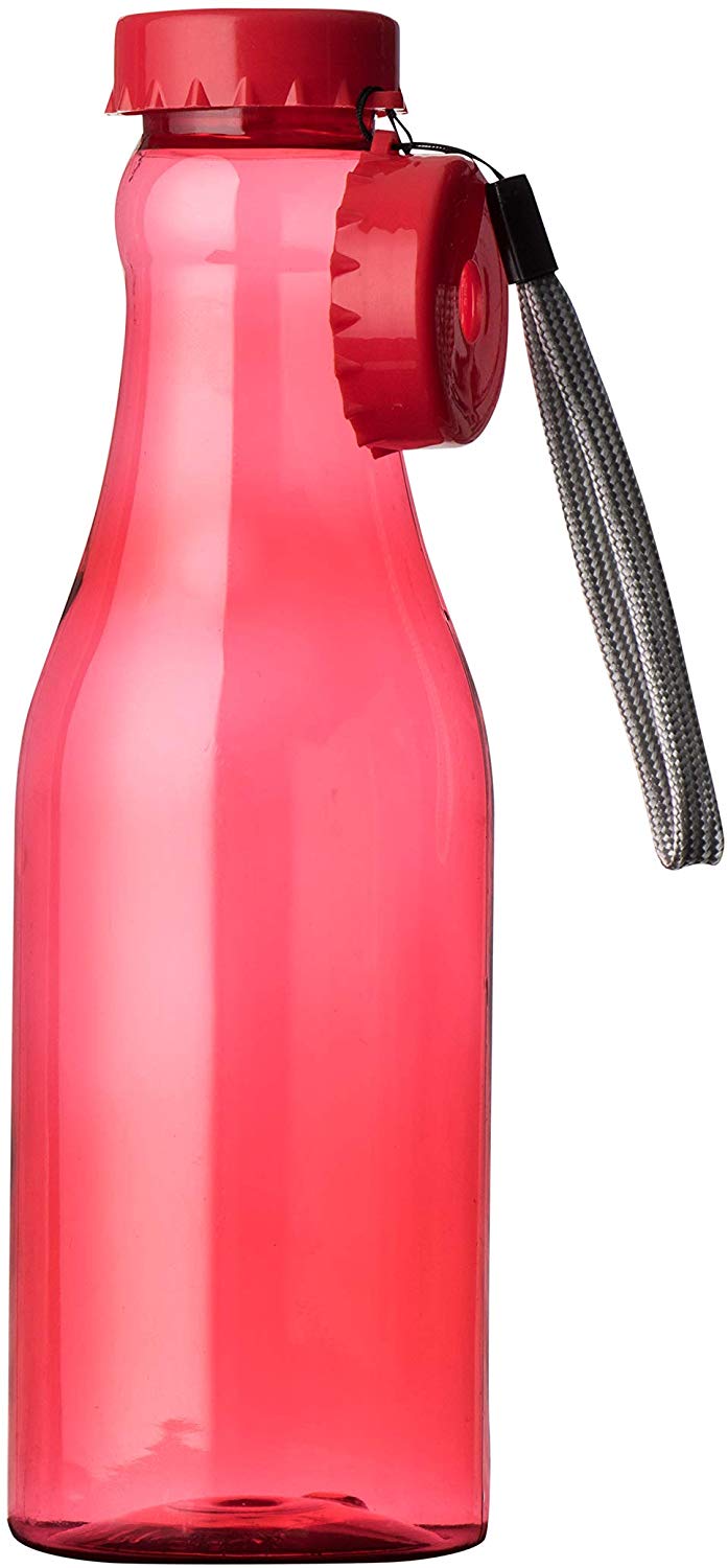 Red Plastic Bottle With Straw 12 Pack 22 Oz