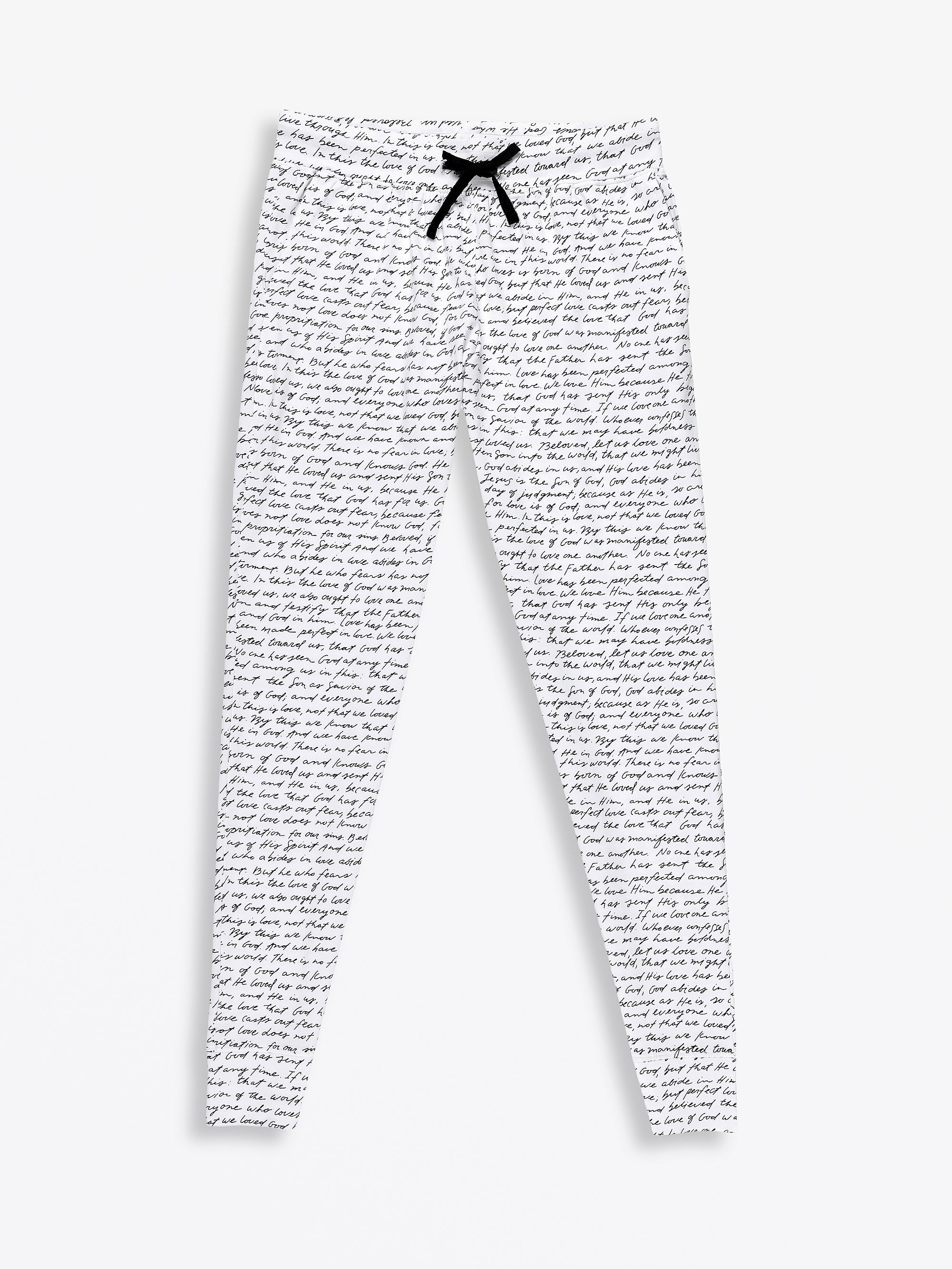 Love One Another Womens Pj Jogger Set Cotton