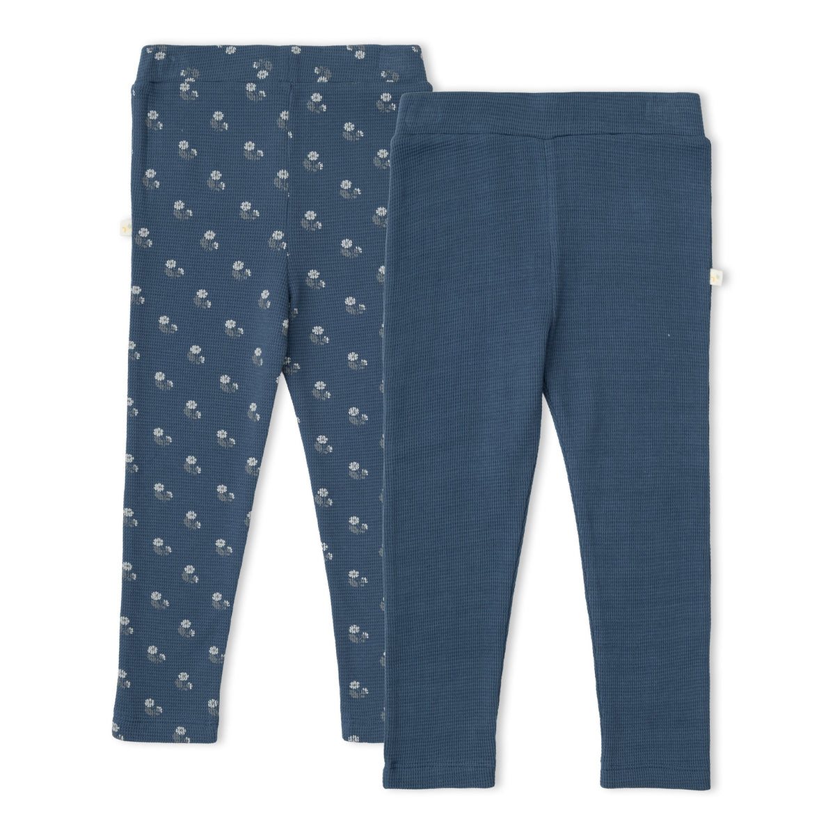 Organic Legging Set Of 2 - Indigo Blossom + Navy