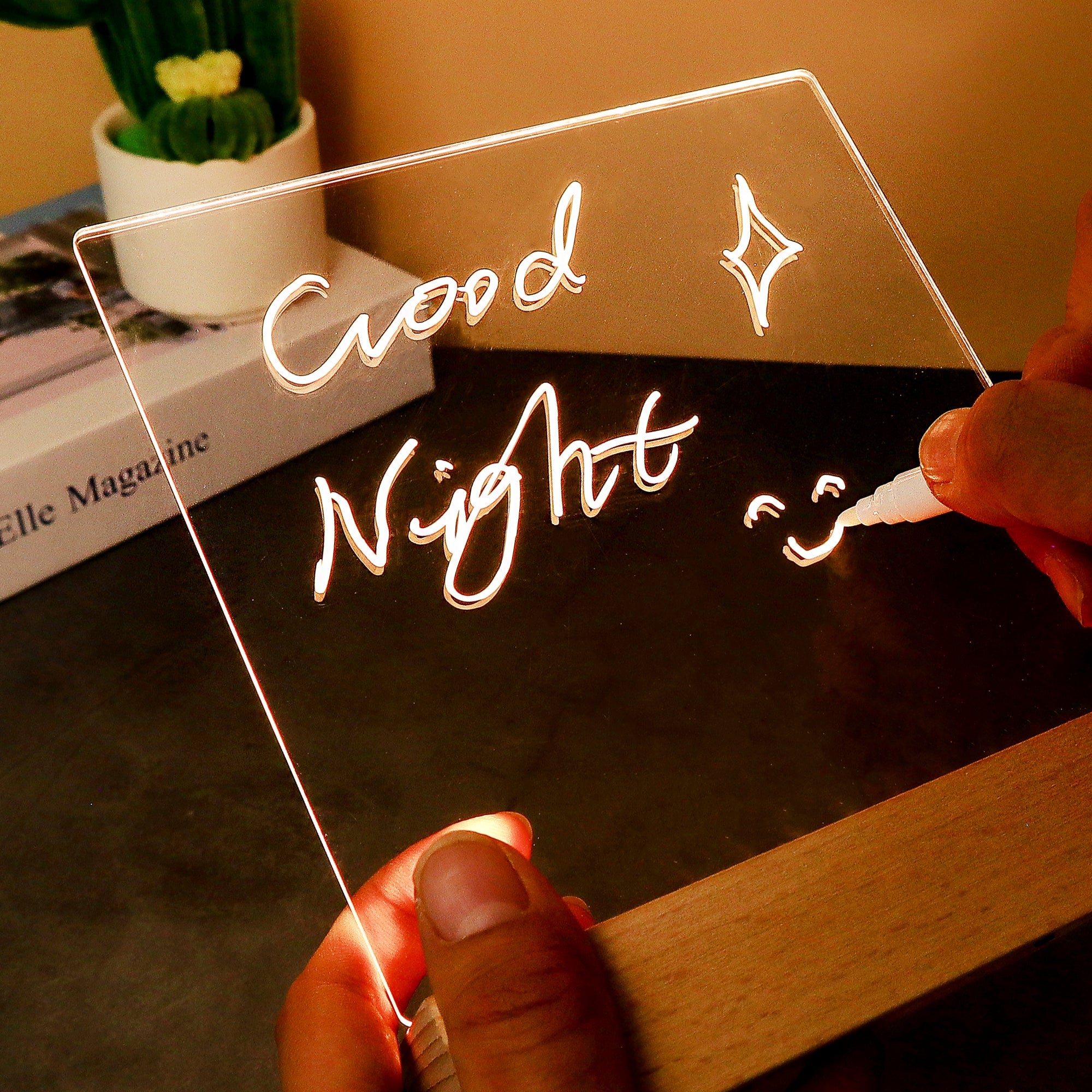 Led Writing Board – Reusable Message & Reminder Light Board