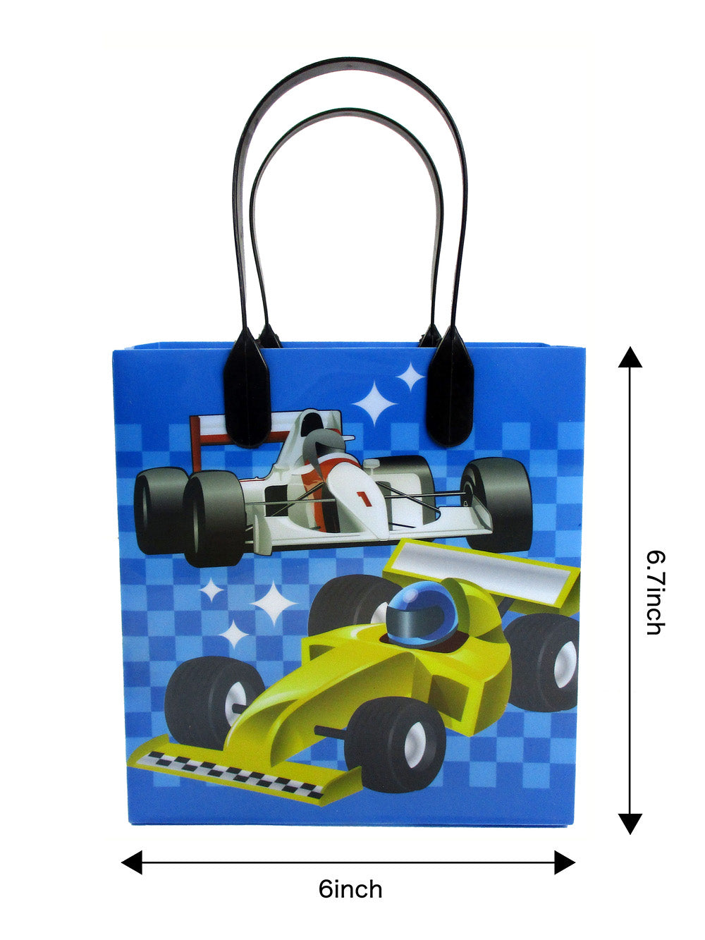 Race Car Party Favor Treat Bags - Set Of 6 Or 12