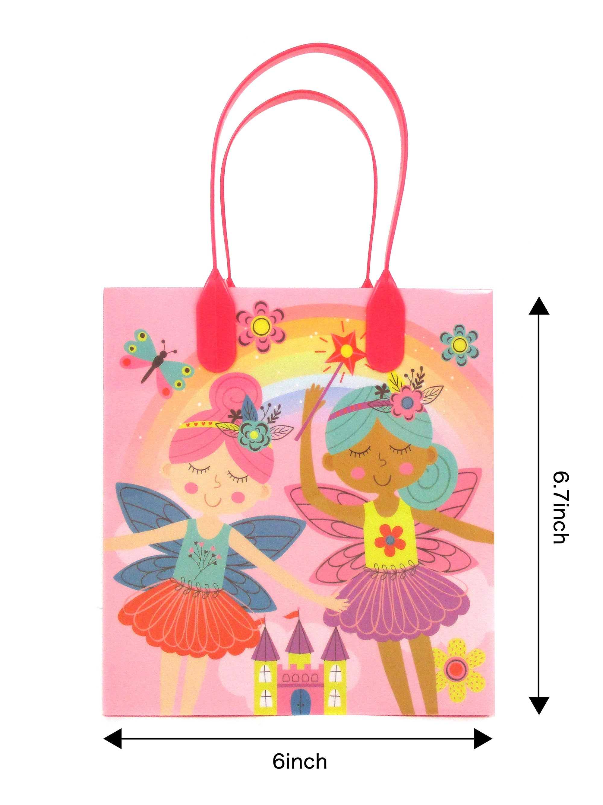 Magical Fairies Party Favor Treat Bags - Set Of 6 Or 12
