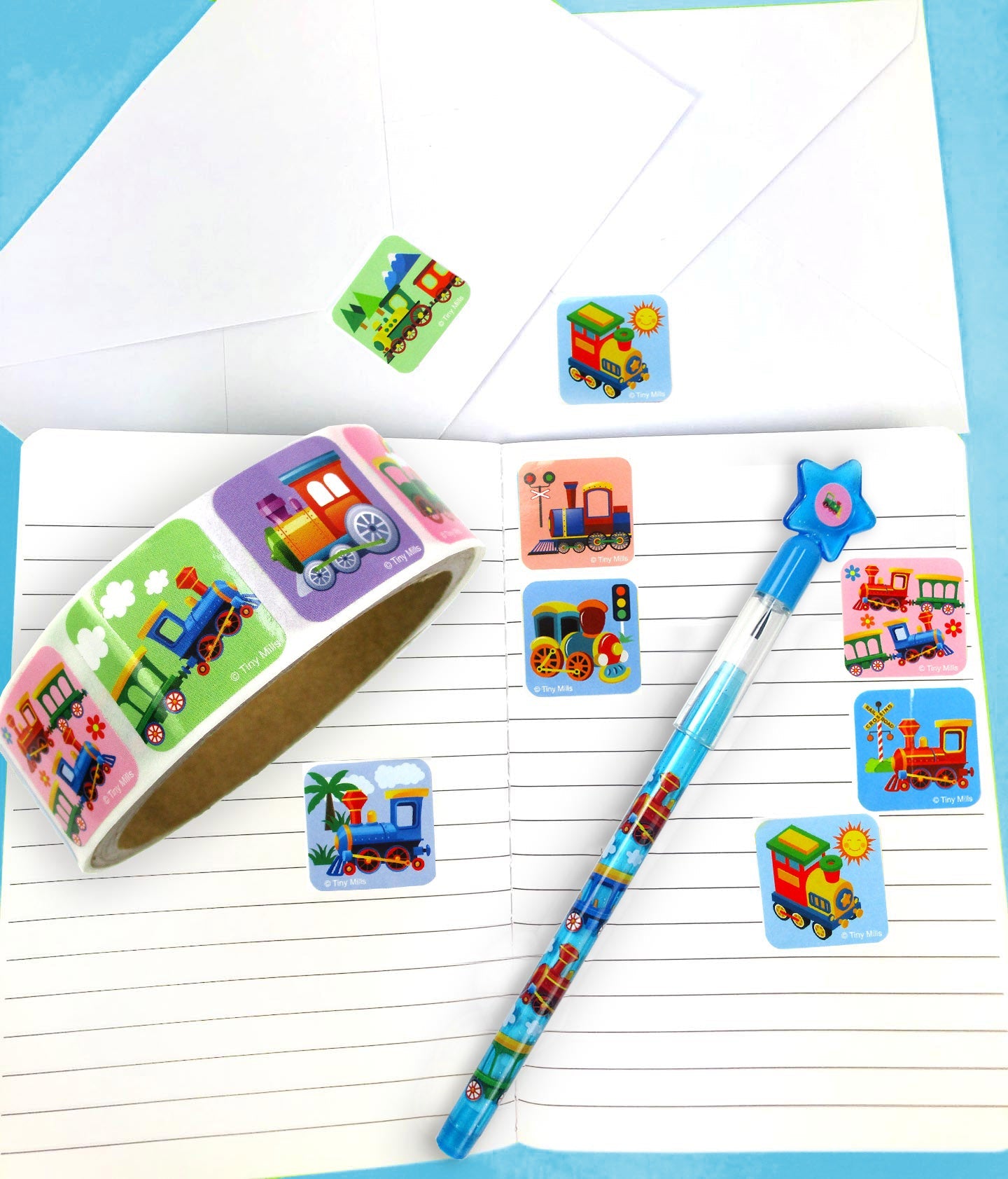 Train Stickers 100 Stickers/dispenser, Pack Of 1, 6 Or 12 Dispensers