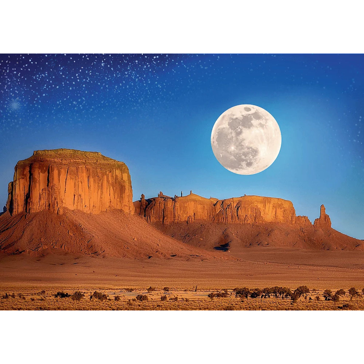 Red Desert Moon 1000 Piece Puzzle