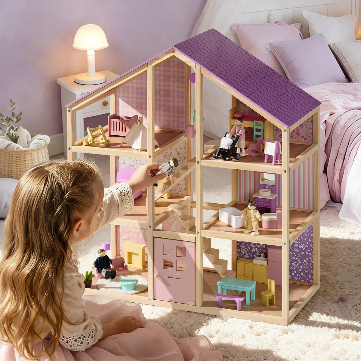 ® Sweetwood Dollhouse Without Dolls