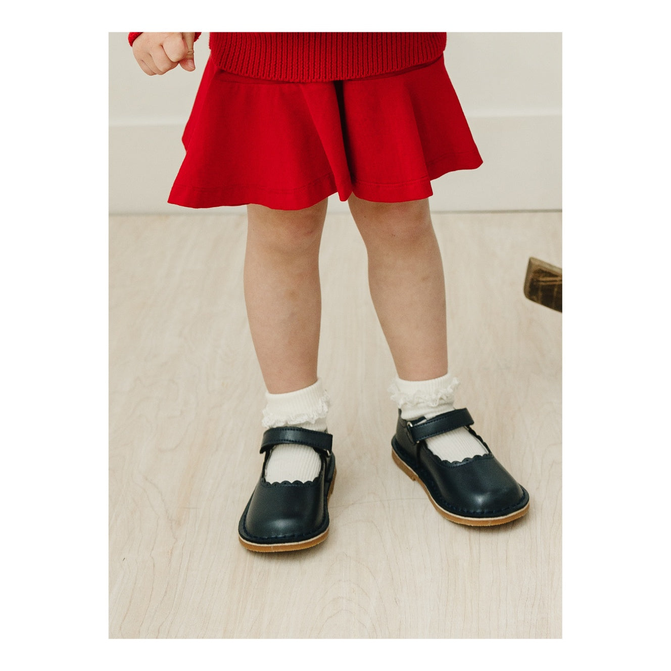Caitlin Scalloped Mary Jane