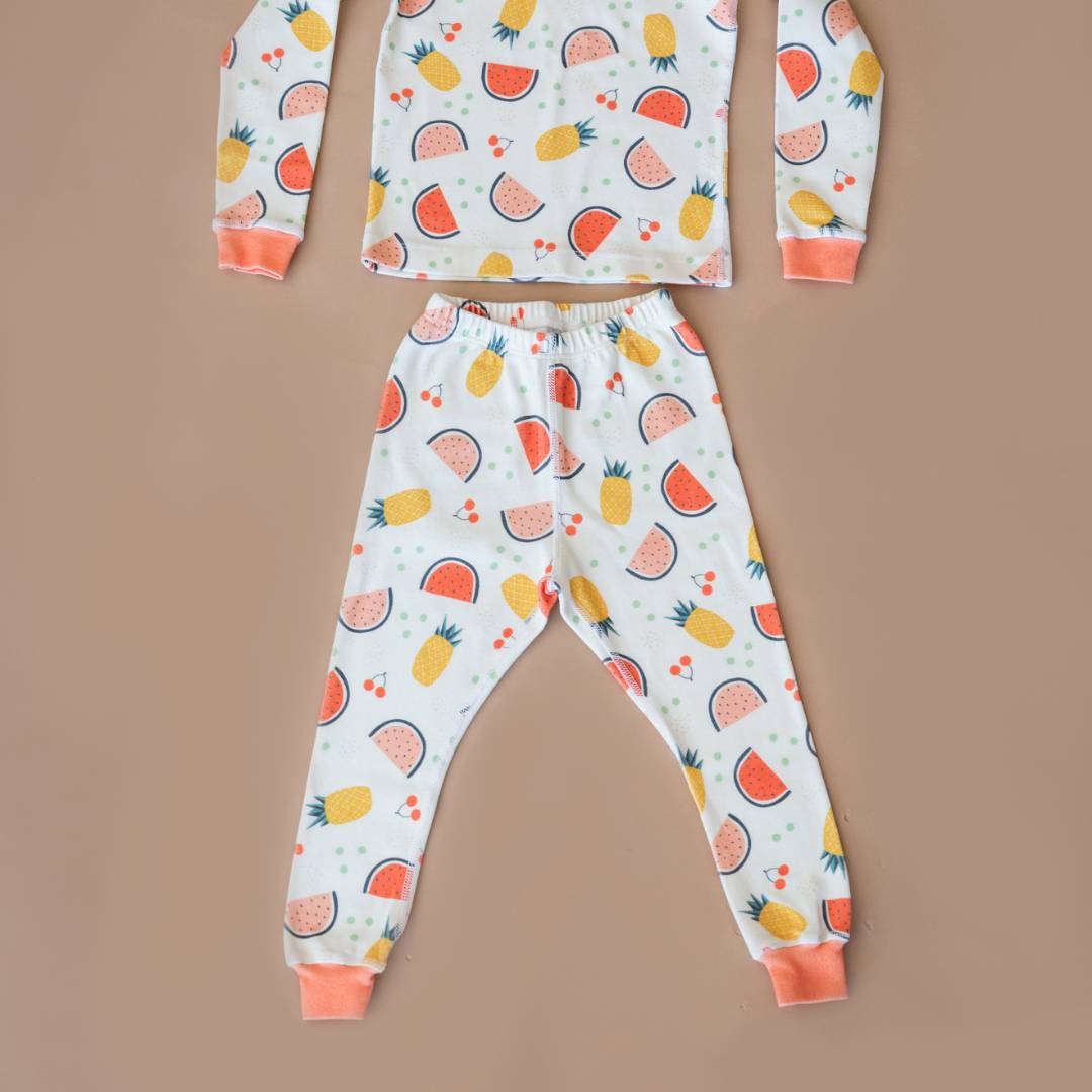 Caribbean Fruit Delight Organic Cotton Pajamas