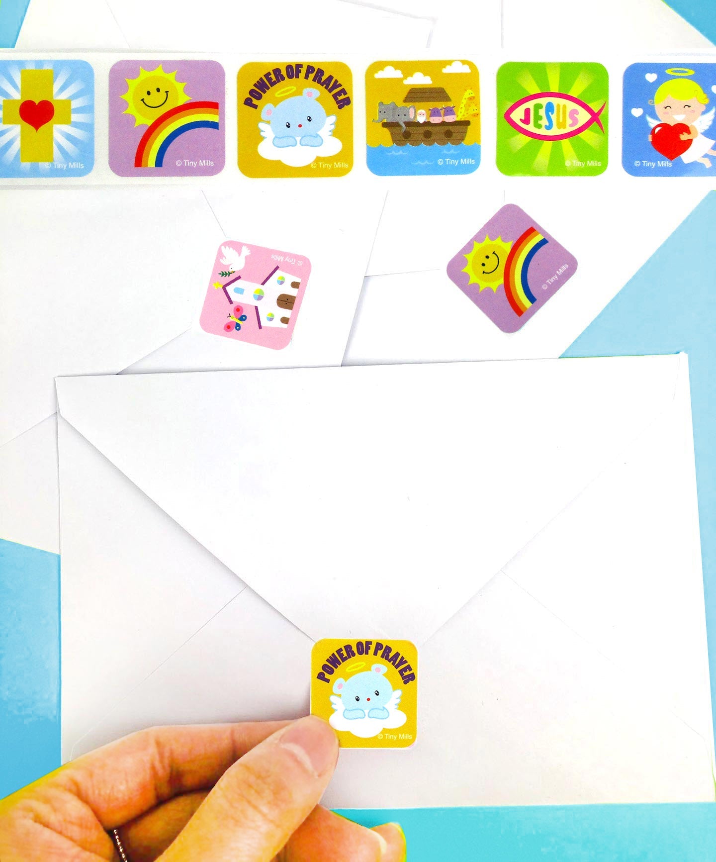 Religious Stickers 100 Stickers/dispenser, Pack Of 1, 6 Or 12 Dispensers