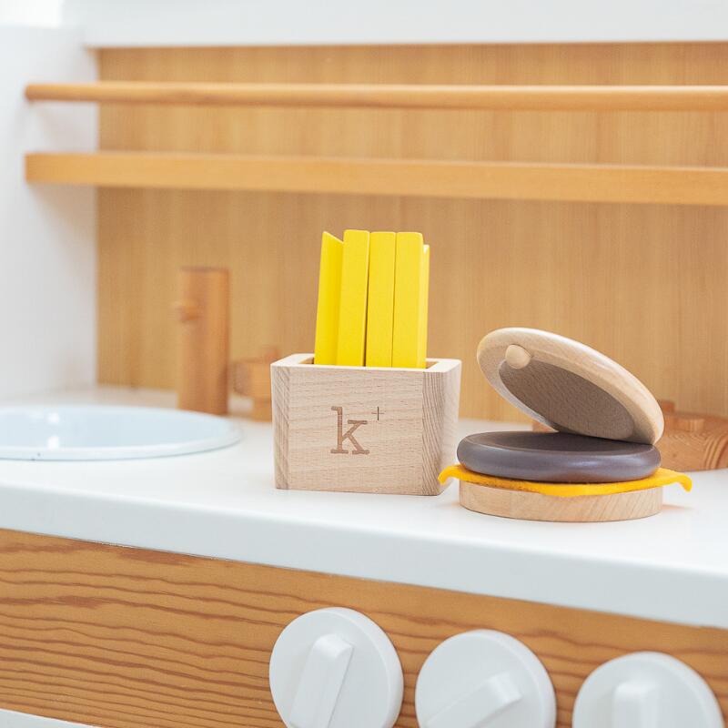 Hamburger & Fries Wooden Musical Set