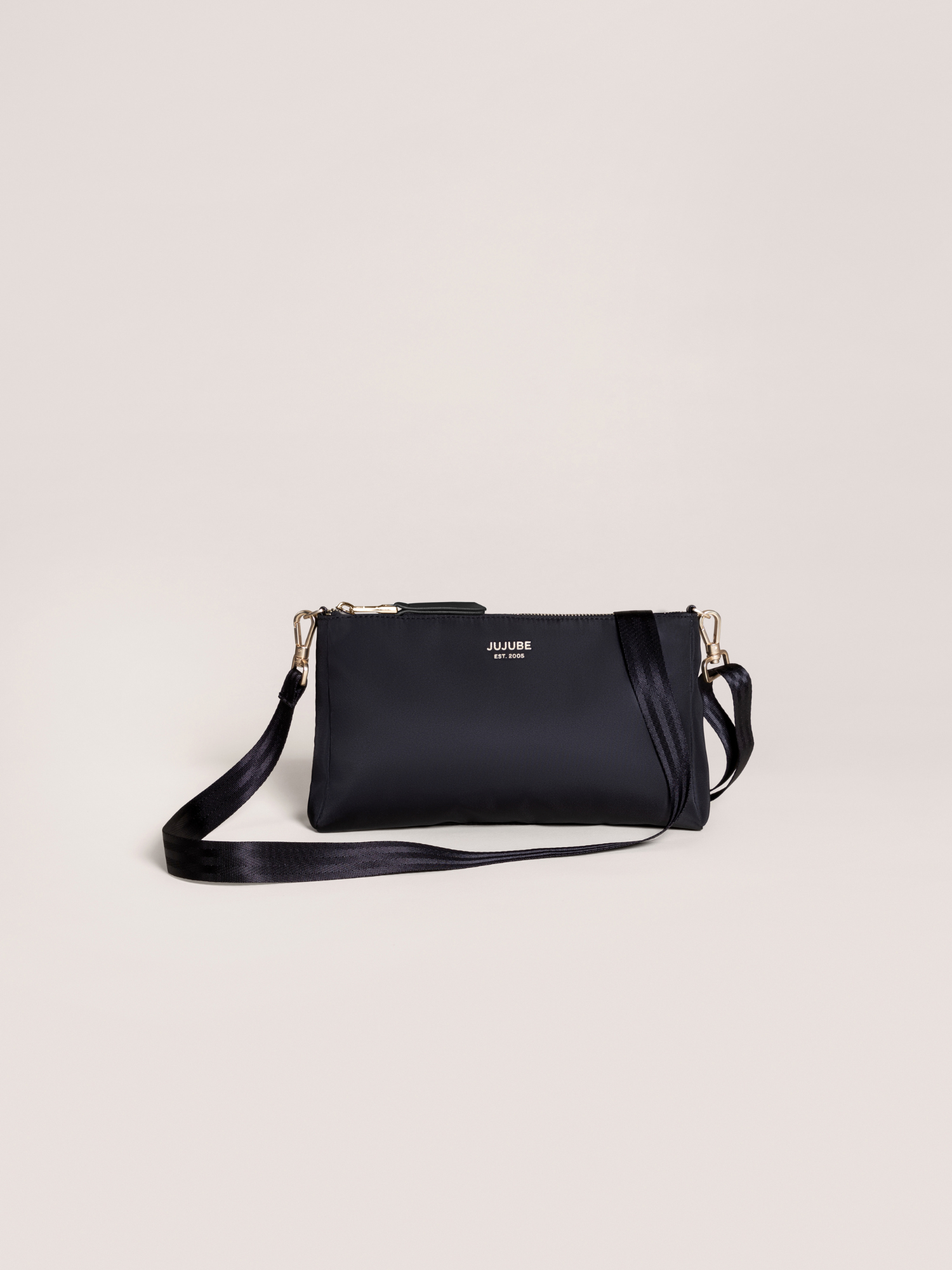3-piece Pouch Clutch Purse Set - Black
