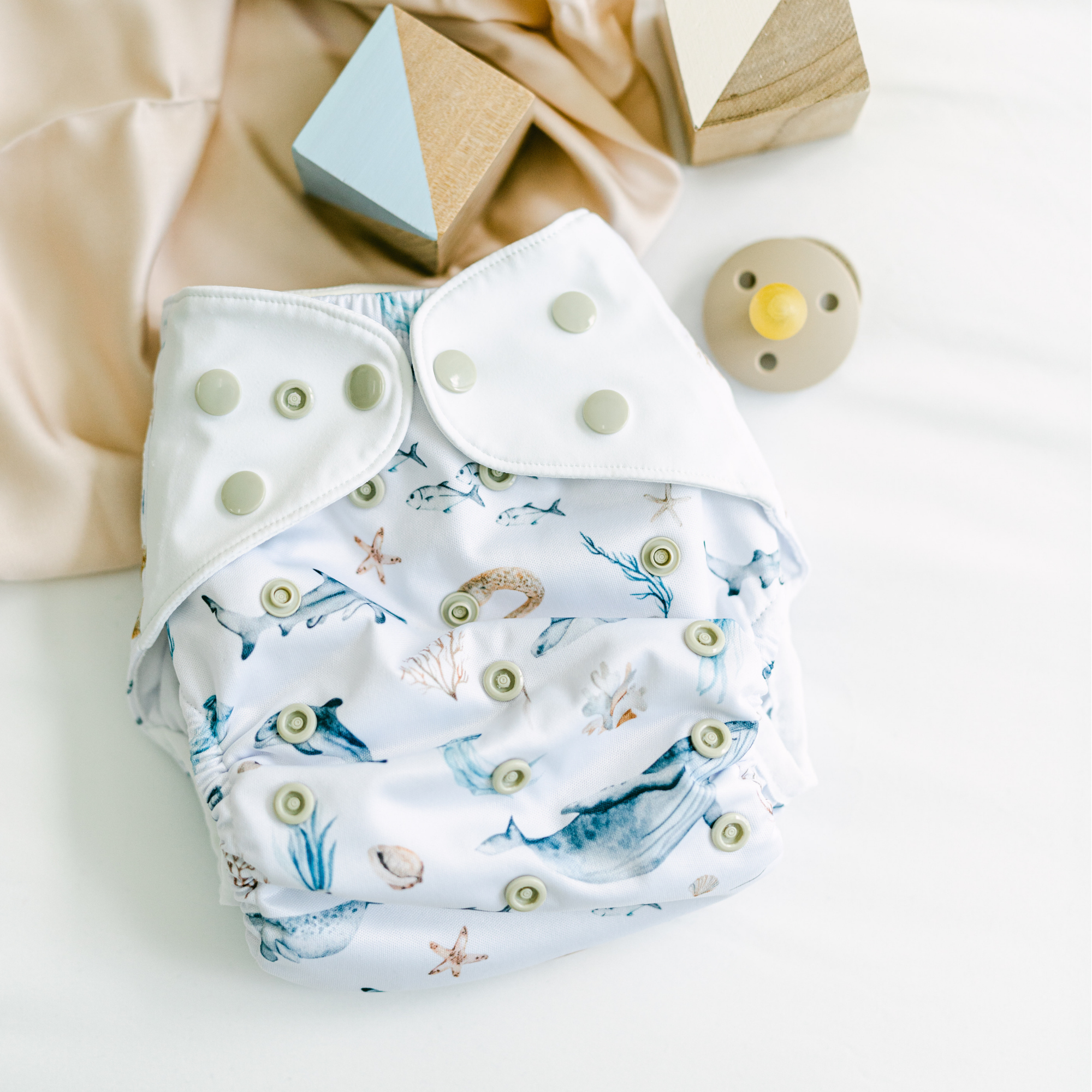 Cloth Diapers - Nature Collection - Set Of 3