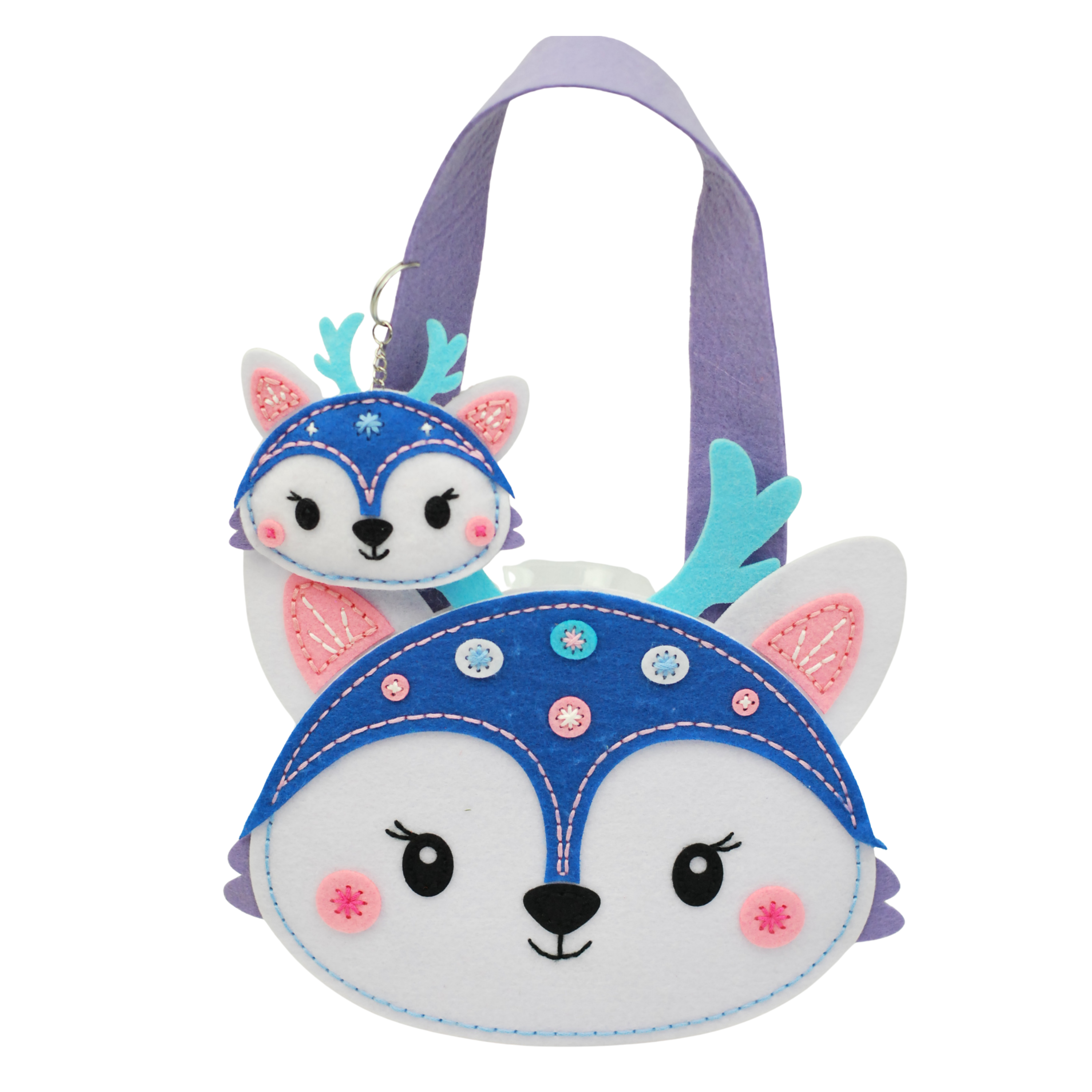 Apli Krapli - Apli Krapli Sewing Patterns Bag & Keychain Deer Printable Templates Materials Not Included Ages 10+
