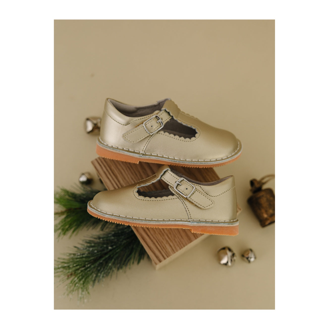 Selina Scalloped T-strap Mary Jane