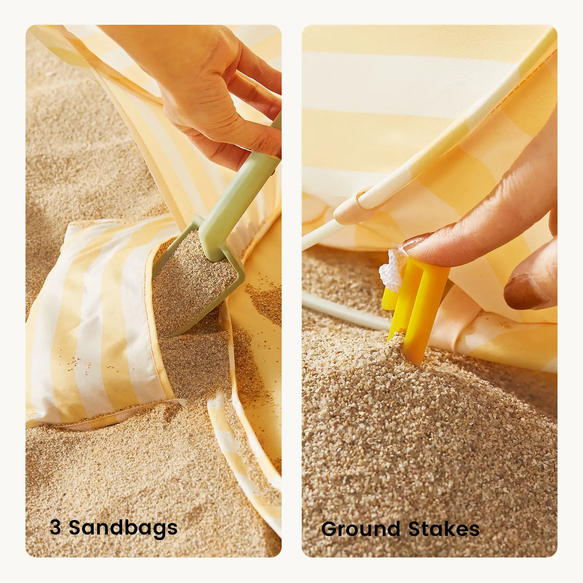 ® One-stop Beach Toy & Tent Set