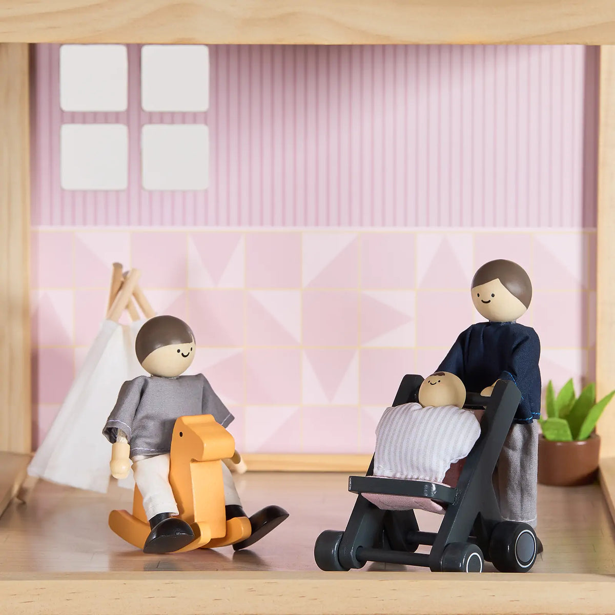® Sweetwood Love Dollhouse & Wooden Dollhouse Dolls