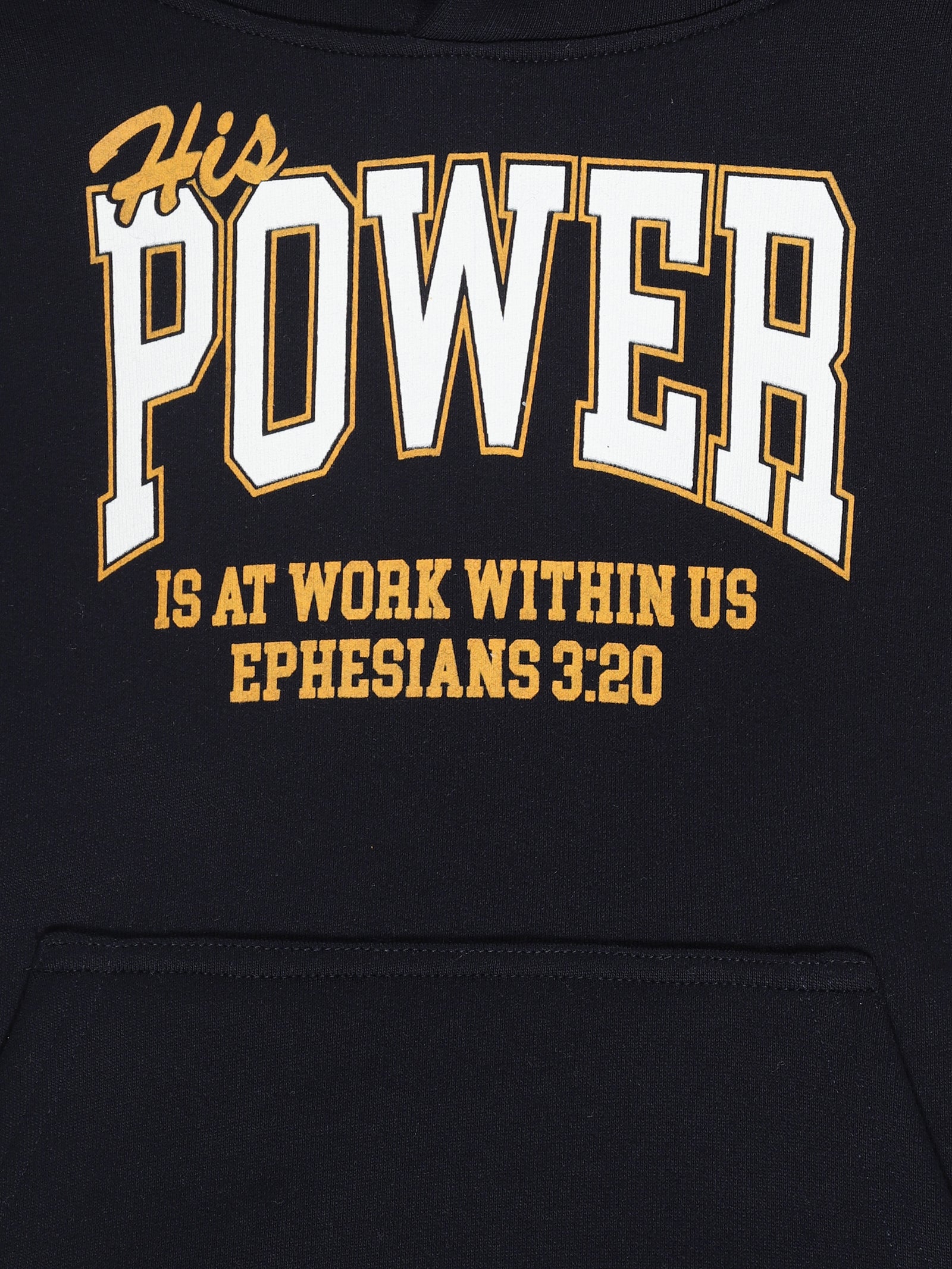 His Power Cotton Fleece Hoodie