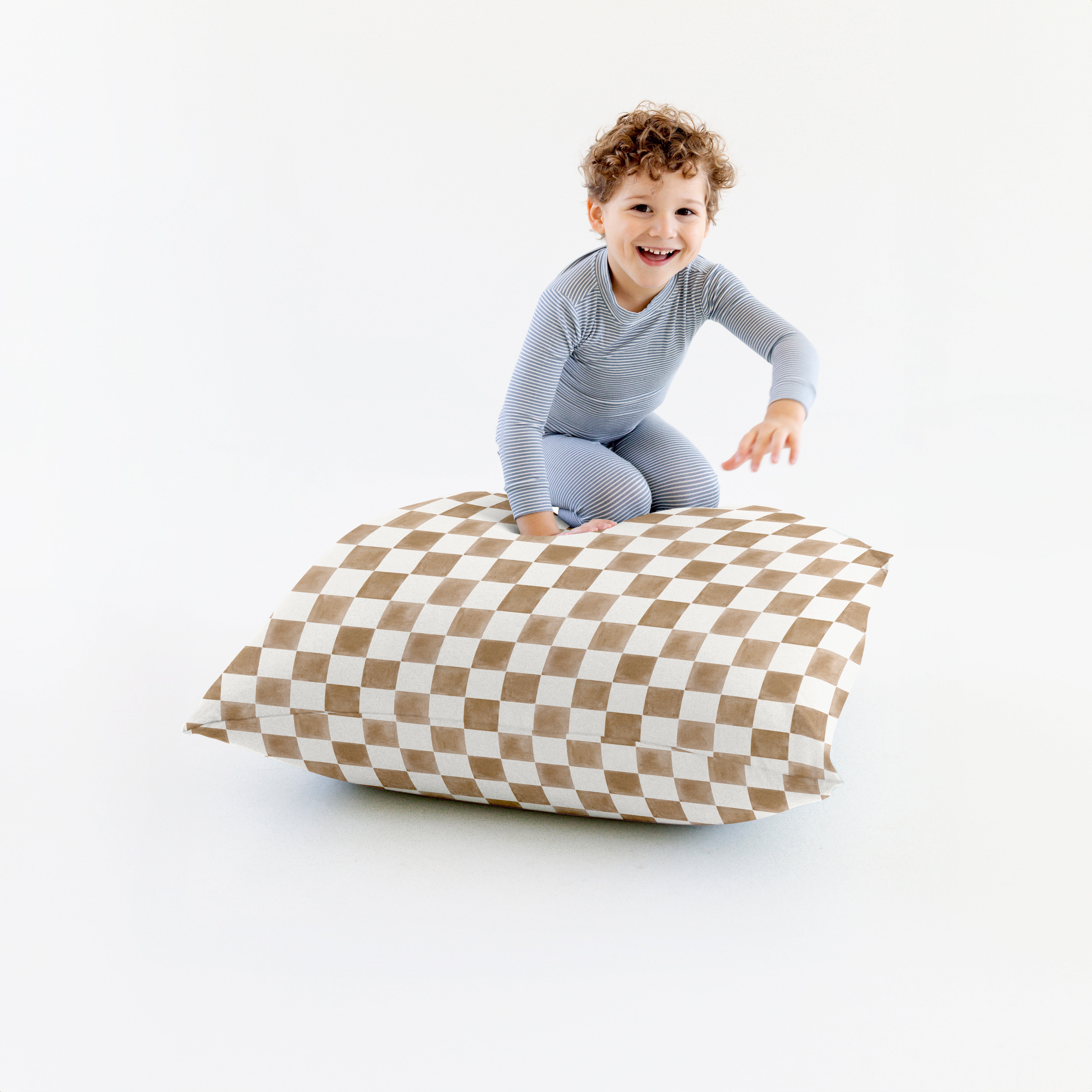 Toki Kids Checker Gumdrop Bean Bag - Thumbnail 2
