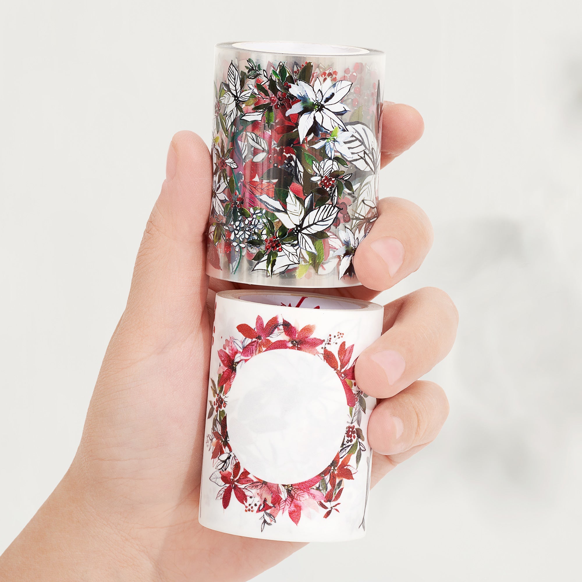 Poinsettia Wide Washi / PET Tape by The Washi Tape Shop