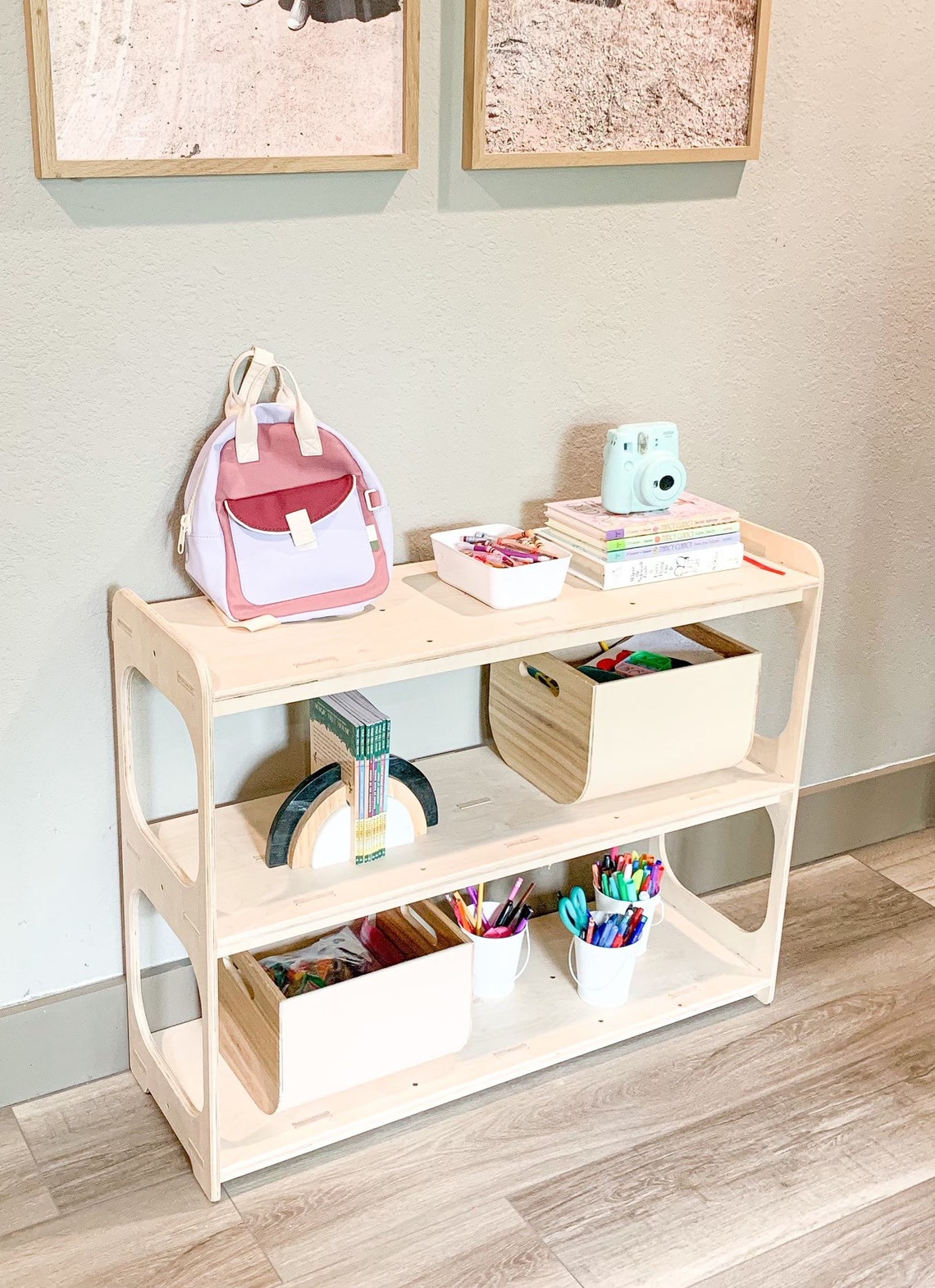 Riley- Open Sided Toy Shelf