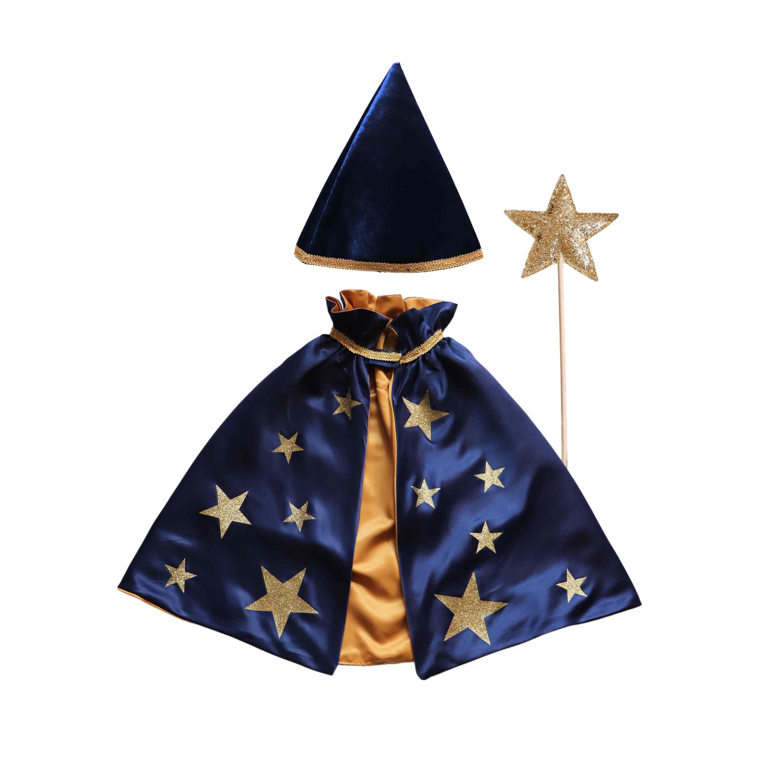 Magical Wizard Cape Set - Navy