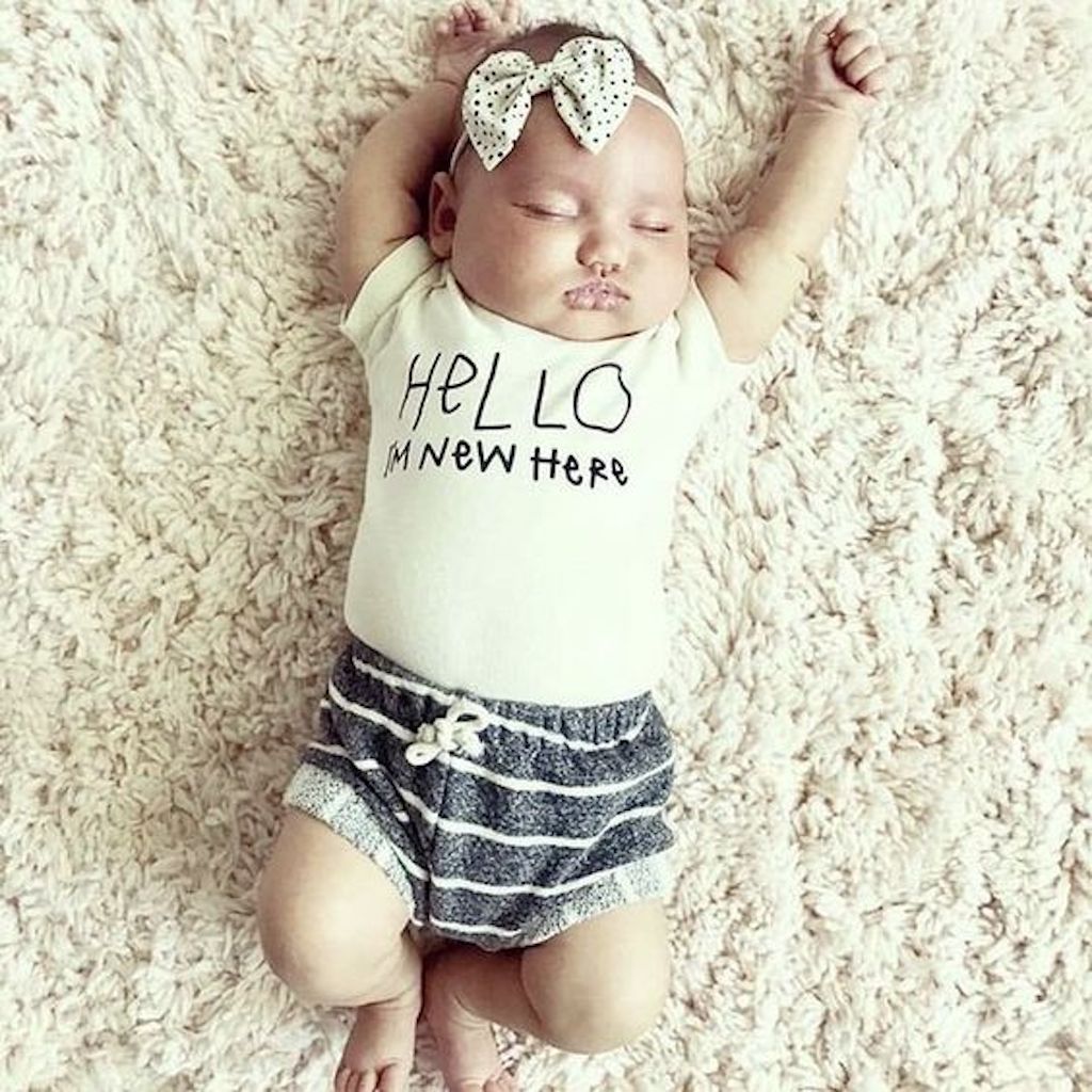 Hello I'm New Here - Organic Cotton Bodysuit