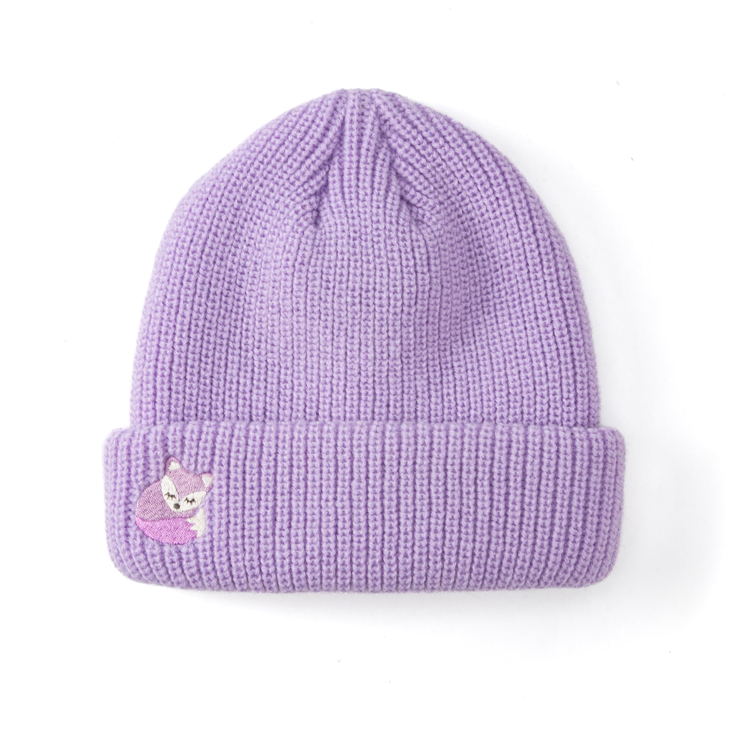 Girls Purple Beanie For Ages 3 To 10 Years, Premium Quality Winter Essential