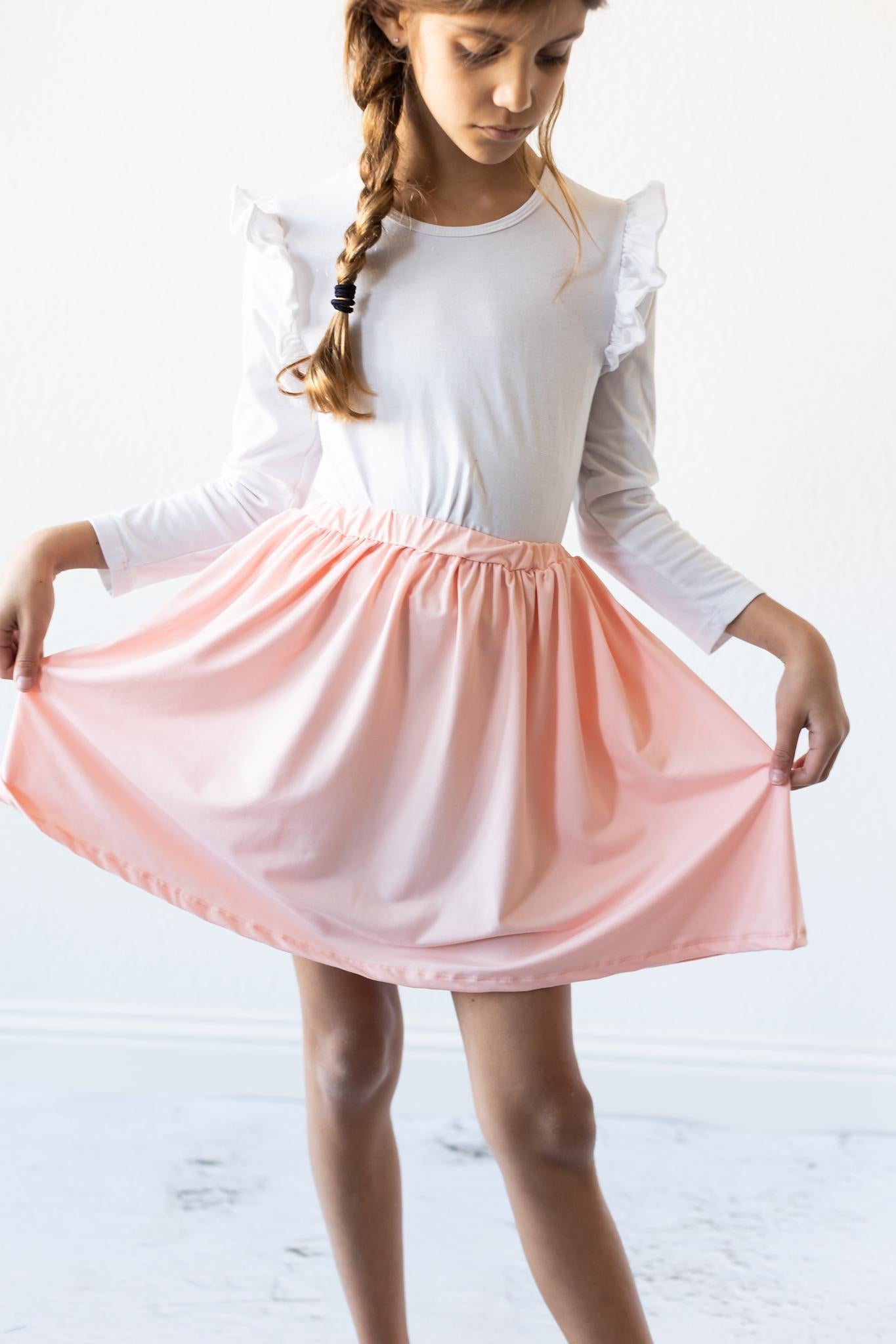 Sale Peach Twirl Skirt