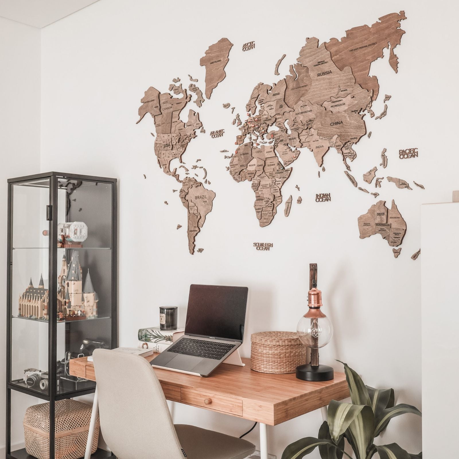 3d Wooden World Map Terra