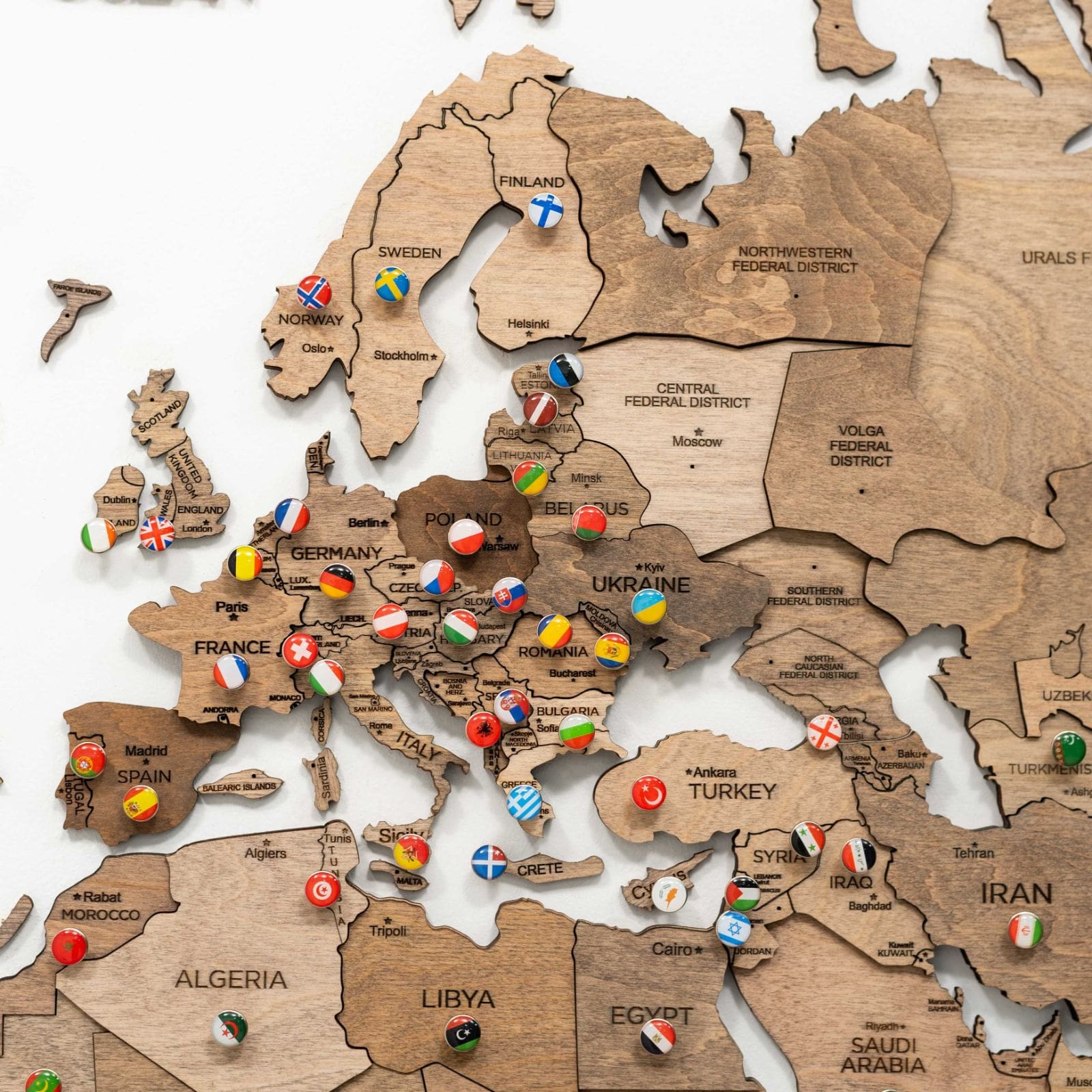 3d Wooden World Map Terra