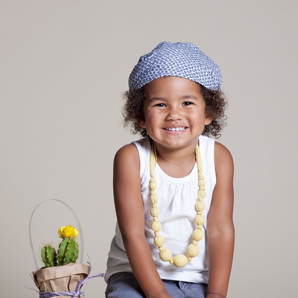 Girls Pre-tied Hair Bandana Head Scarf - Kids Age 3-8 Y- Stars Print