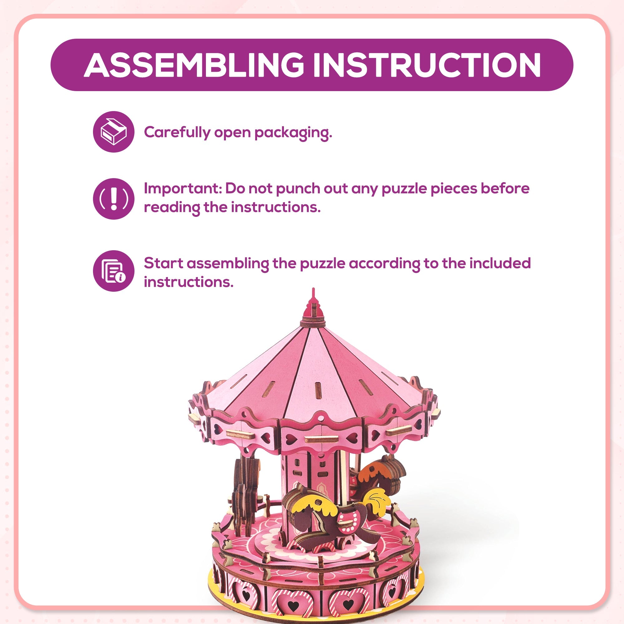 3d Carousel Puzzle