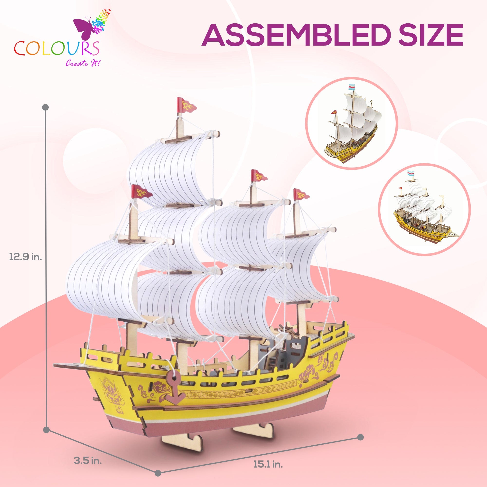3d Sailboat Puzzle