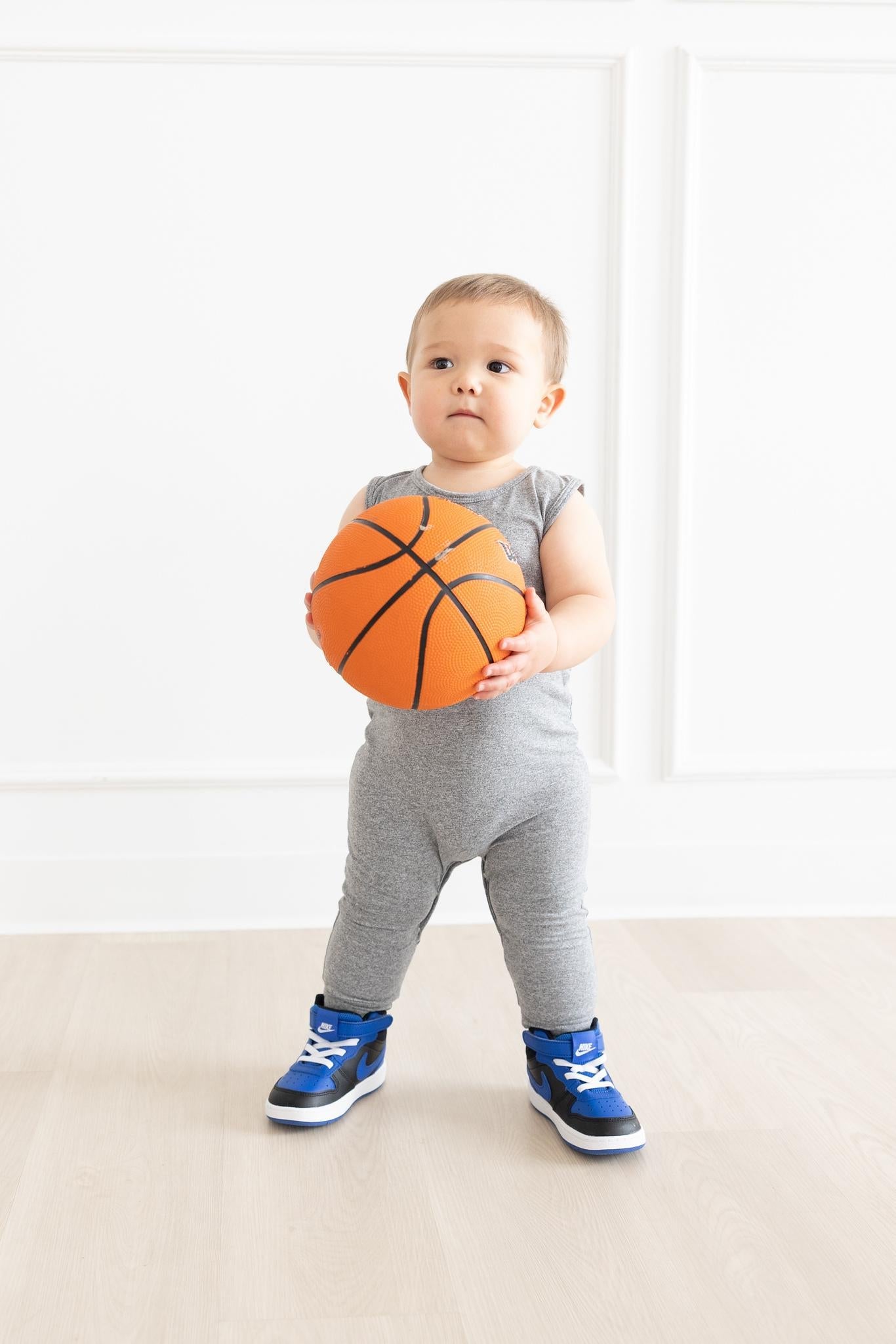 Heather Gray Tank One-piece Jogger