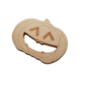 Pumpkin Jack-o-lantern Wooden Teether Halloween Toy