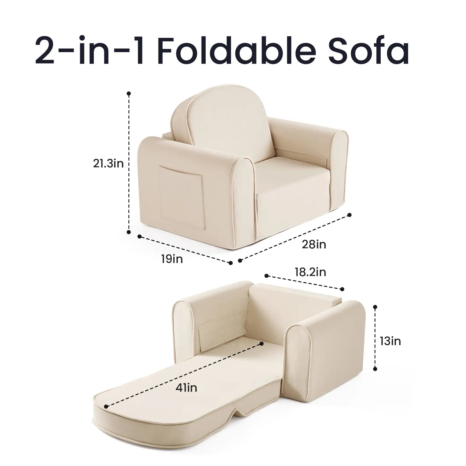 Tiny Land® Gentlesnug Kid Chair - Sage