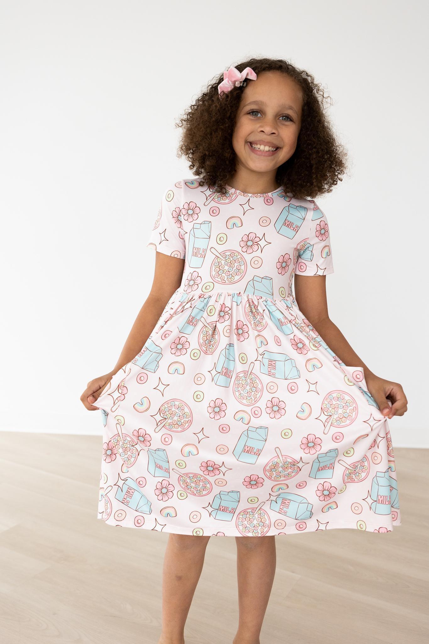 Milk & Cereal S/s Pocket Twirl Dress