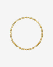 3mm Gold Bead Bracelet